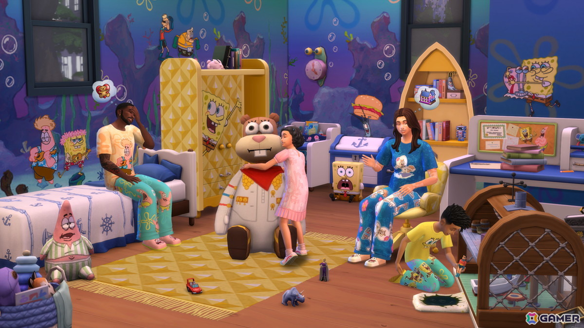 「ザ・シムズ4」で「スポンジ・ボブ」がテーマの「House Kit」＆「Kids Room Kit」が12月5日に配信！の画像5
