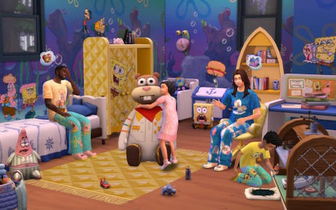 「ザ・シムズ4」で「スポンジ・ボブ」がテーマの「House Kit」＆「Kids Room Kit」が12月5日に配信！