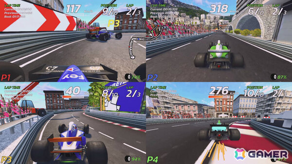 最大4人で遊べるアーケードレーシング「4PGP FOUR-PLAYER GRAND PRIX」が2026年2月5日にリリース！の画像