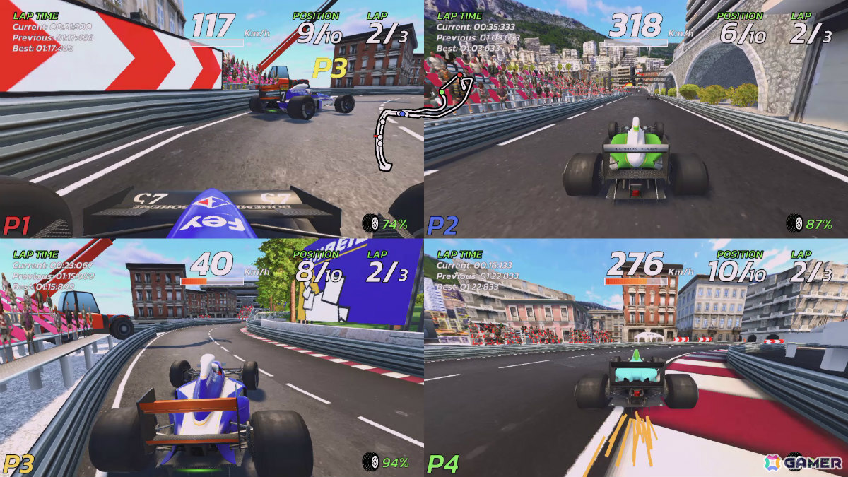 最大4人で遊べるアーケードレーシング「4PGP FOUR-PLAYER GRAND PRIX」が2026年2月5日にリリース！の画像6