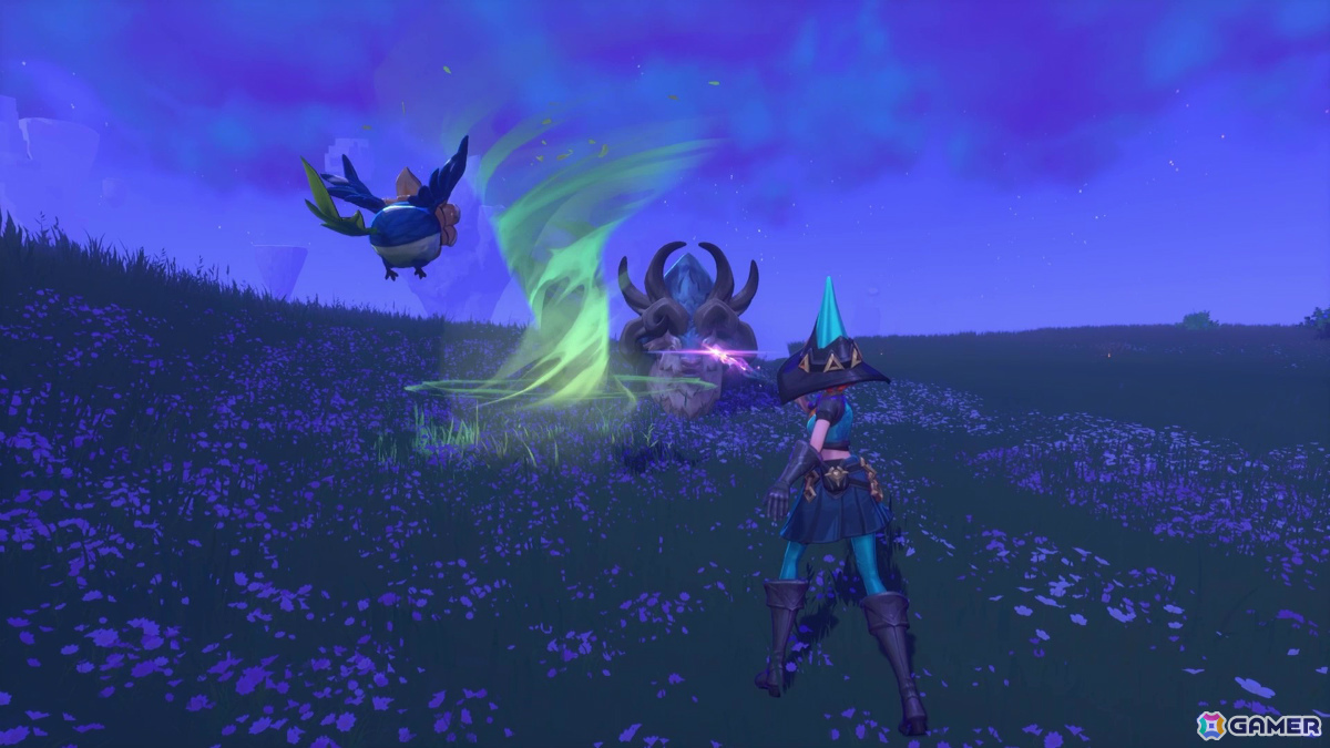オープンワールド魔法ADV「Witchspire」初のゲームプレイトレーラーが公開！箒に乗って空を飛ぶ様子や魔法を駆使したバトル、拠点作りなど見どころ満載の画像13
