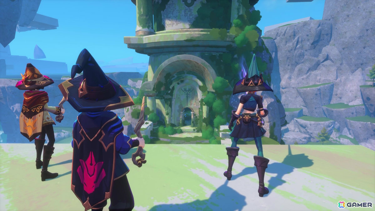 オープンワールド魔法ADV「Witchspire」初のゲームプレイトレーラーが公開！箒に乗って空を飛ぶ様子や魔法を駆使したバトル、拠点作りなど見どころ満載の画像