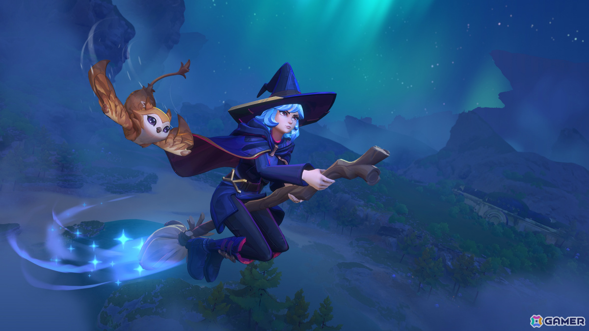 オープンワールド魔法ADV「Witchspire」初のゲームプレイトレーラーが公開！箒に乗って空を飛ぶ様子や魔法を駆使したバトル、拠点作りなど見どころ満載の画像8