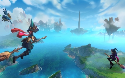 オープンワールド魔法ADV「Witchspire」初のゲームプレイトレーラーが公開！箒に乗って空を飛ぶ様子や魔法を駆使したバトル、拠点作りなど見どころ満載