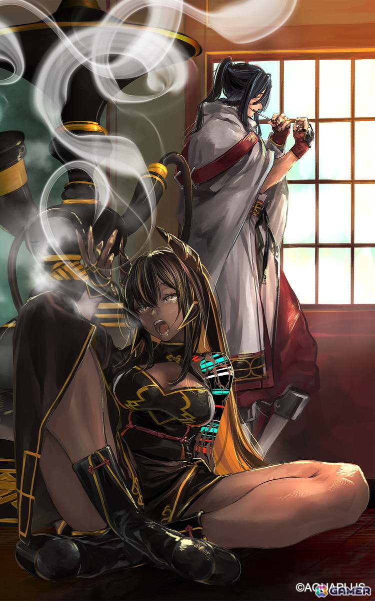 ※期間限定灯幻鏡「充ちゆく紫煙」 イラスト:幾花にいろ