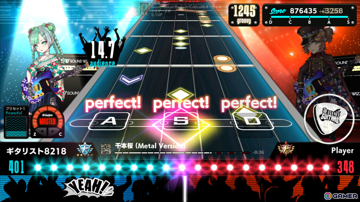 エレキギター特化の対戦型音楽ゲーム「Heavenly Guitars」Steam版が2026年春にリリース！直感的な操作性と生演奏に基づいたリアルなサウンドが魅力の画像