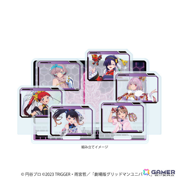 「グリッドマン ユニバース」六花やアカネ、夢芽たちがバーチャルライバー風の衣装で登場！新作グッズ満載のポップアップショップが12月24日より池袋で開催の画像16