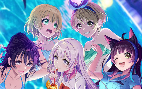 「D4DJ Groovy Mix」×TVアニメ「彼女、お借りします」コラボイベント＆ガチャ第二弾「DJ、またお借りします」に登場するメンバーイラストが初公開！