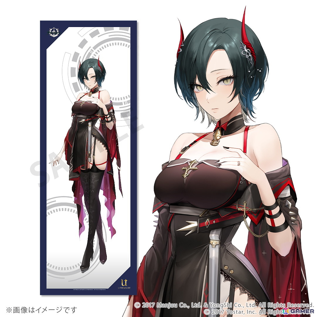 「アズレン」クリーブランド、インプラカブル、ビスマルク、エンタープライズらの描き起こし全身タペストリーの予約受付が実施中！の画像