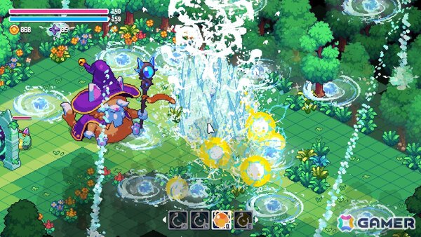 猫賢者になってオリジナル魔法を生み出すローグライクアクション「ウィザードキャッツ」の体験版がSteamにて配信！の画像2