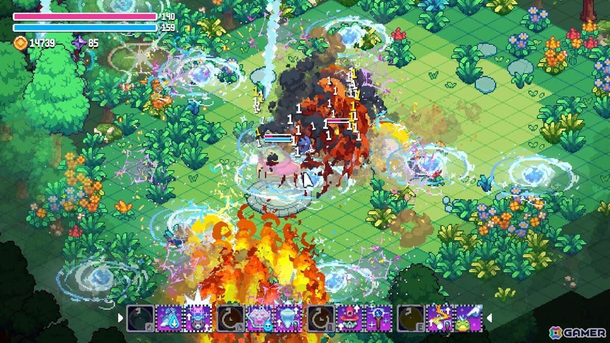 猫賢者になってオリジナル魔法を生み出すローグライクアクション「ウィザードキャッツ」の体験版がSteamにて配信！の画像6