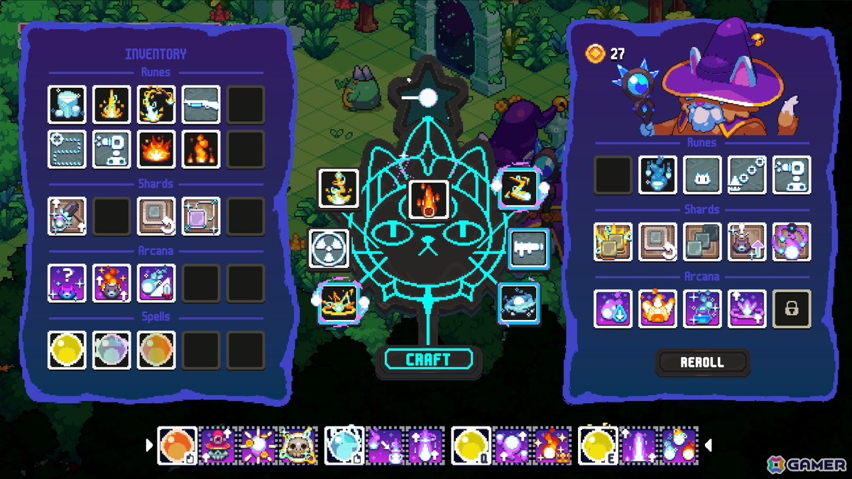 猫賢者になってオリジナル魔法を生み出すローグライクアクション「ウィザードキャッツ」の体験版がSteamにて配信！の画像