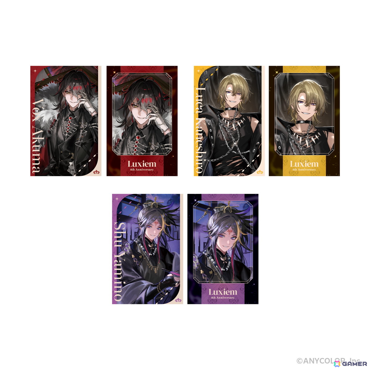 NIJISANJI EN所属「Luxiem（ルクシム）」の4周年を記念したオリジナルグッズが全世界で発売決定！の画像