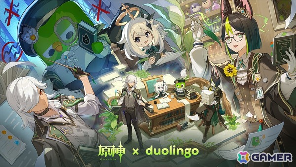 「原神」と「Duolingo」のコラボキャンペーンが開催！Duo監督のクエストに合格できるようティナリとセノとともにパイモンを手伝おうの画像1