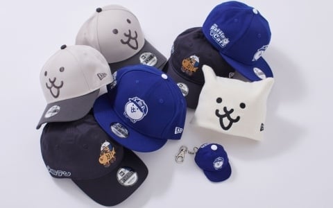 「にゃんこ大戦争」と「ニューエラ」のコラボアイテム第二弾が12月12日より順次発売!「ネコテン」のネコ店員がデザインされたキャップなど全8種のアイテムが登場の画像
