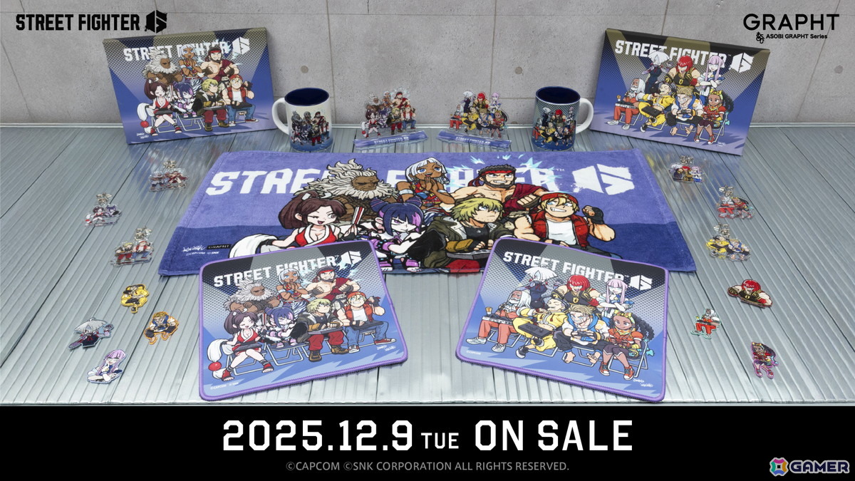 ストリートファイター6」×GRAPHTによる観虐氏描き下ろしアイテムが予約