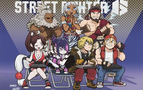 「ストリートファイター6」×GRAPHTによる観虐氏描き下ろしアイテムが予約受付中！プレイヤーと同じ目線で戦い、応援し、楽しむ姿が愛らしいイラストに