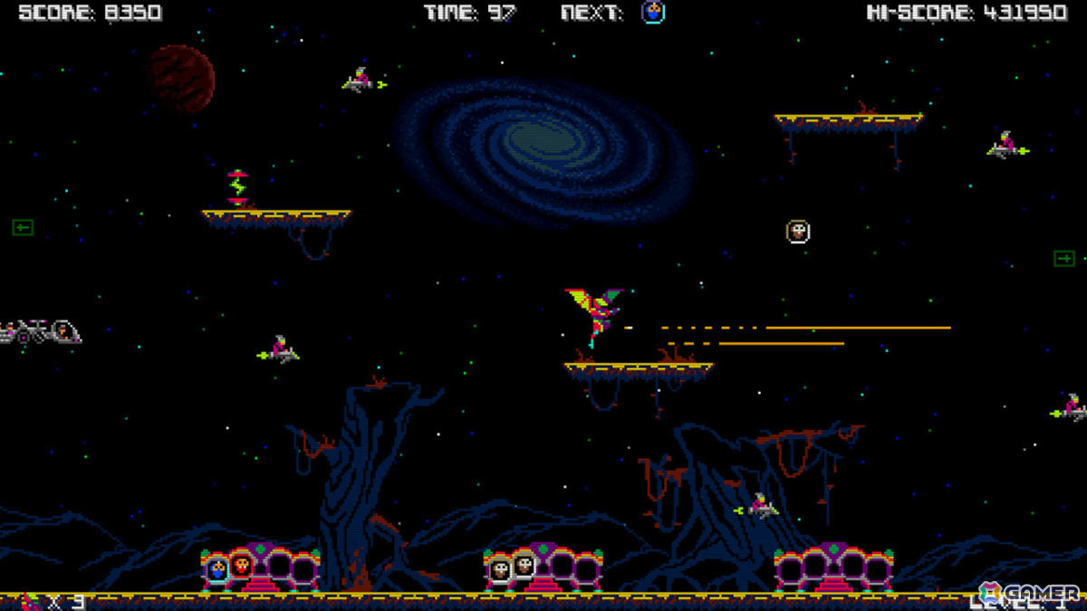 レトロシューティング「ギャラクティコン」PS5/PS4版が配信！80年代初頭のアーケードゲームのビジュアルや雰囲気を再現の画像