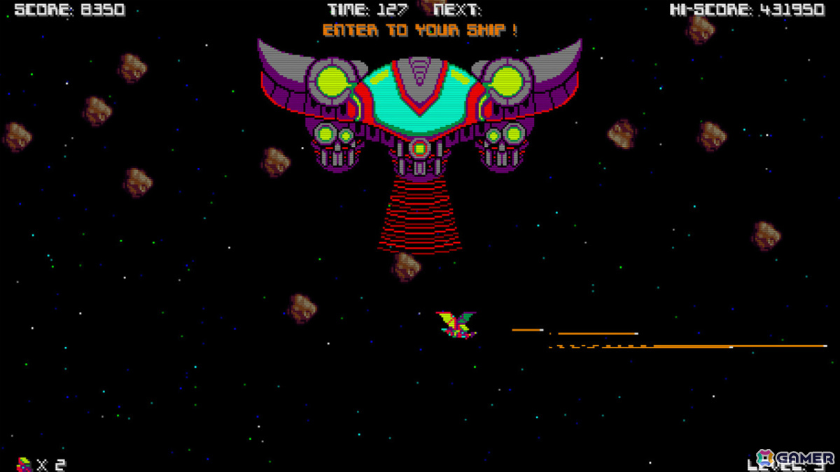 レトロシューティング「ギャラクティコン」PS5/PS4版が配信！80年代初頭のアーケードゲームのビジュアルや雰囲気を再現の画像