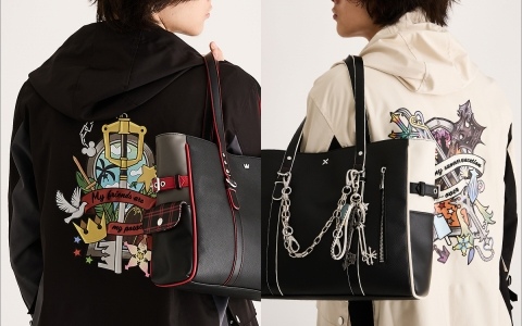 「キングダム ハーツ」シリーズよりソラとロクサスの衣装や繋がりを繊細に織り込んだアウター、トートバッグ、バッグチャームが登場！