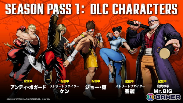 「餓狼伝説 City of the Wolves」Season 1のDLCキャラ「Mr.BIG」が配信！Season 2は2026年1月より開幕の画像12