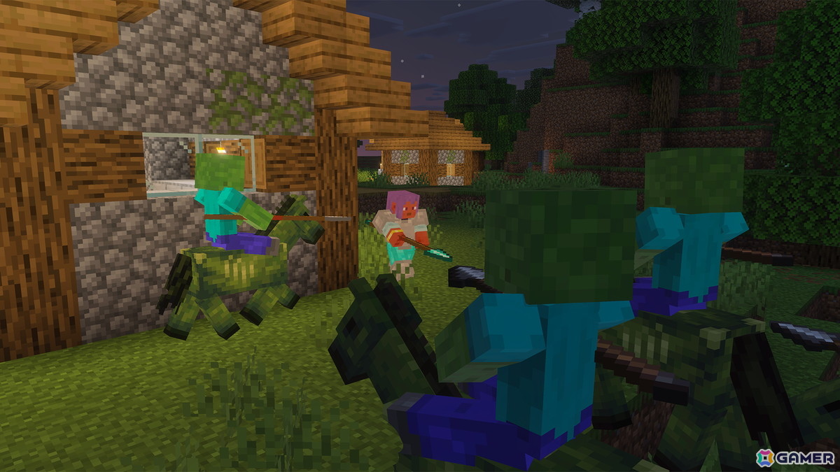 「マイクラ」オウムガイやゾンビホースなどが登場する「Mounts of Mayhem」が12月10日に配信！白兵戦と騎乗戦どちらでも活躍できる武器「槍」もの画像