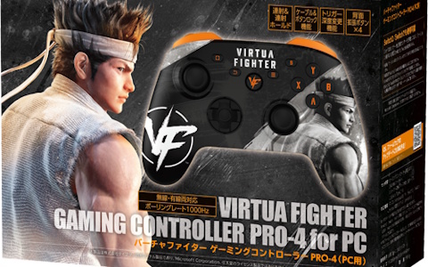 「バーチャファイター ゲーミングコントローラー PRO-4（PC用）」が12月11日に発売！結城晶やVFロゴがデザインされたPC向け多機能コントローラー