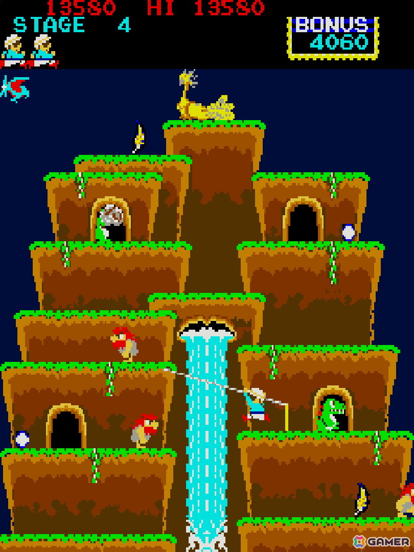 ロック鳥を追い求めて上へ上へと登っていくアクションゲーム「ロックンロープ」がアーケードアーカイブス/アーケードアーカイブス2として12月11日に配信！の画像5