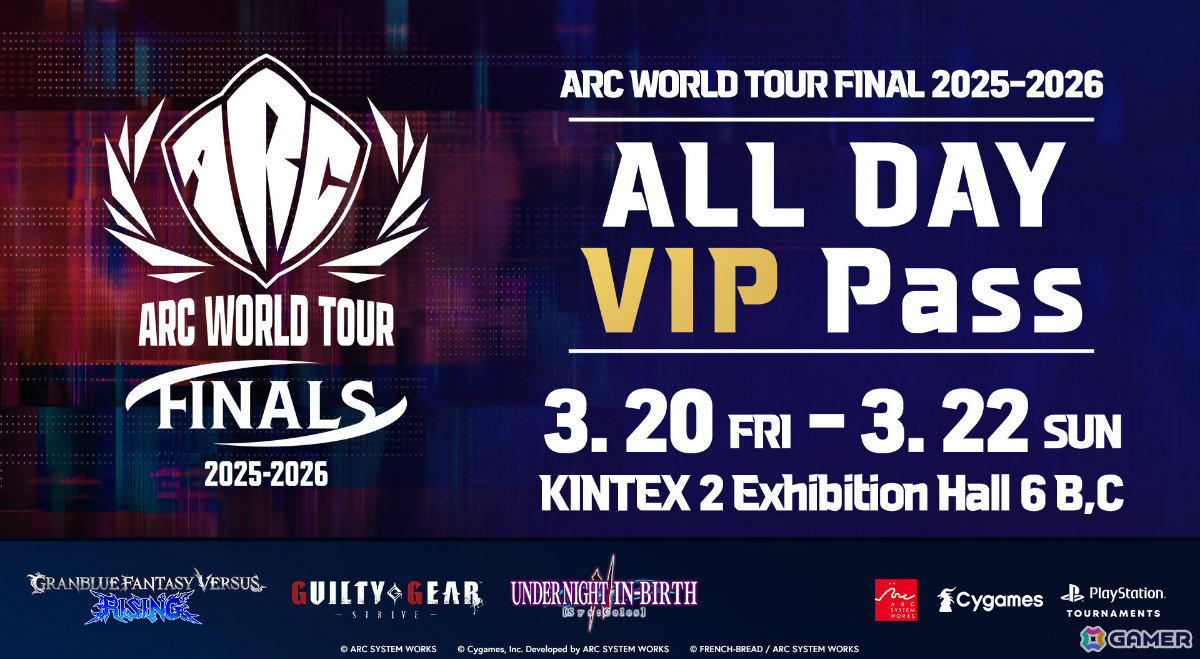 「ARC WORLD TOUR 2025-2026 FINALS」が2026年3月20日より韓国で開催！招待権を獲得したトッププレイヤーたちによるトーナメントイベントの画像