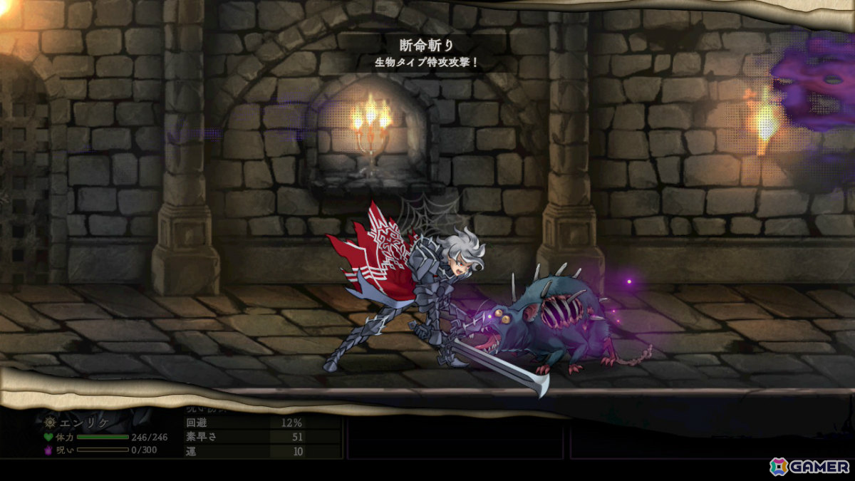 スキルは各キャラクターが2つずつ持っている。同じ職業でもキャラクターによって所持しているスキルは異なる。