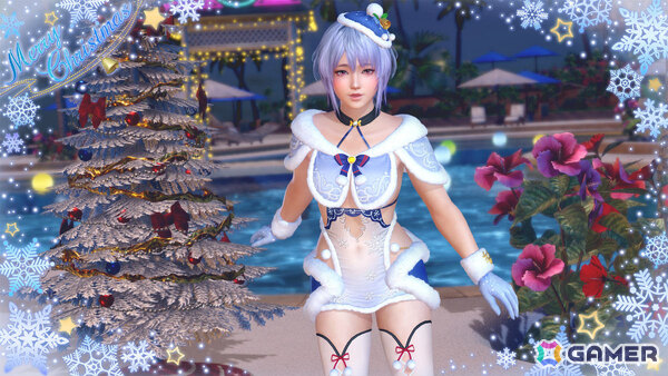 「DEAD OR ALIVE XVV」セクシーサンタなSSR水着「シエル・フロスト」がトレンドコーデガチャに登場!最大70連無料となるキャンペーンもの画像