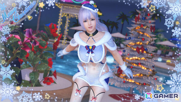 「DEAD OR ALIVE XVV」セクシーサンタなSSR水着「シエル・フロスト」がトレンドコーデガチャに登場!最大70連無料となるキャンペーンもの画像