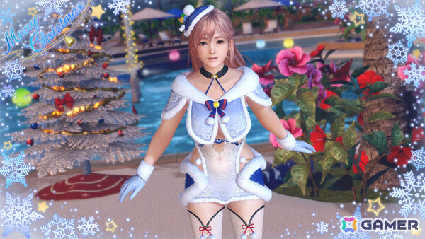 「DEAD OR ALIVE XVV」セクシーサンタなSSR水着「シエル・フロスト」がトレンドコーデガチャに登場!最大70連無料となるキャンペーンもの画像