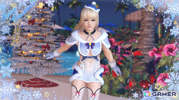 「DEAD OR ALIVE XVV」セクシーサンタなSSR水着「シエル・フロスト」がトレンドコーデガチャに登場!最大70連無料となるキャンペーンもの画像