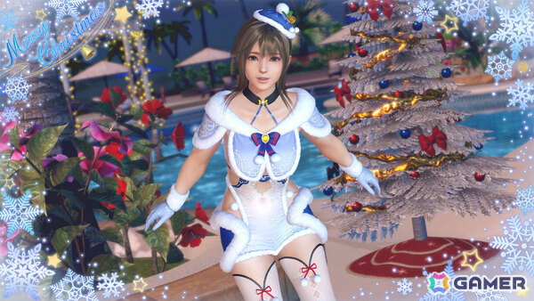 「DEAD OR ALIVE XVV」セクシーサンタなSSR水着「シエル・フロスト」がトレンドコーデガチャに登場!最大70連無料となるキャンペーンもの画像