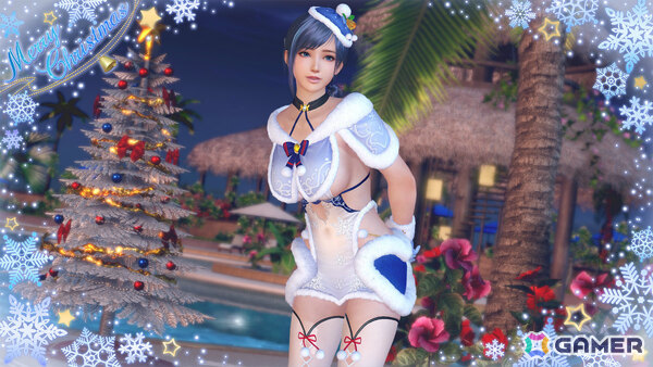 「DEAD OR ALIVE XVV」セクシーサンタなSSR水着「シエル・フロスト」がトレンドコーデガチャに登場!最大70連無料となるキャンペーンもの画像
