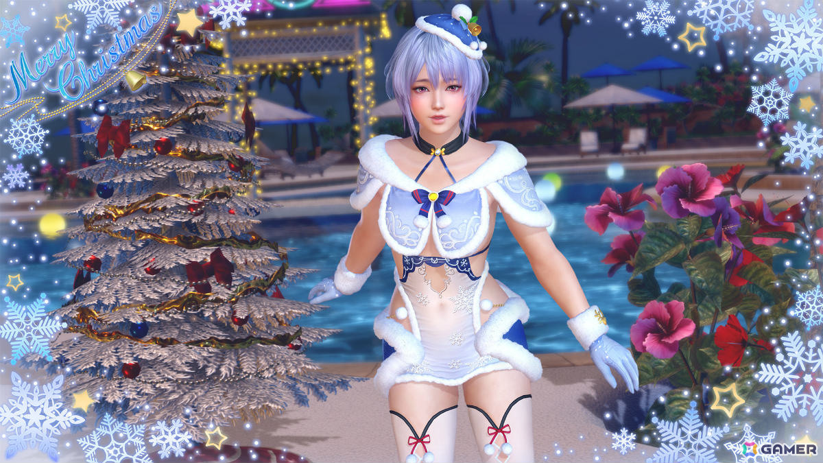 「DEAD OR ALIVE XVV」セクシーサンタなSSR水着「シエル・フロスト」がトレンドコーデガチャに登場！最大70連無料となるキャンペーンもの画像2