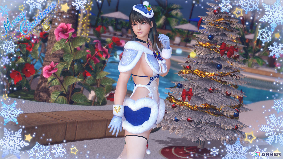 「DEAD OR ALIVE XVV」セクシーサンタなSSR水着「シエル・フロスト」がトレンドコーデガチャに登場！最大70連無料となるキャンペーンもの画像3