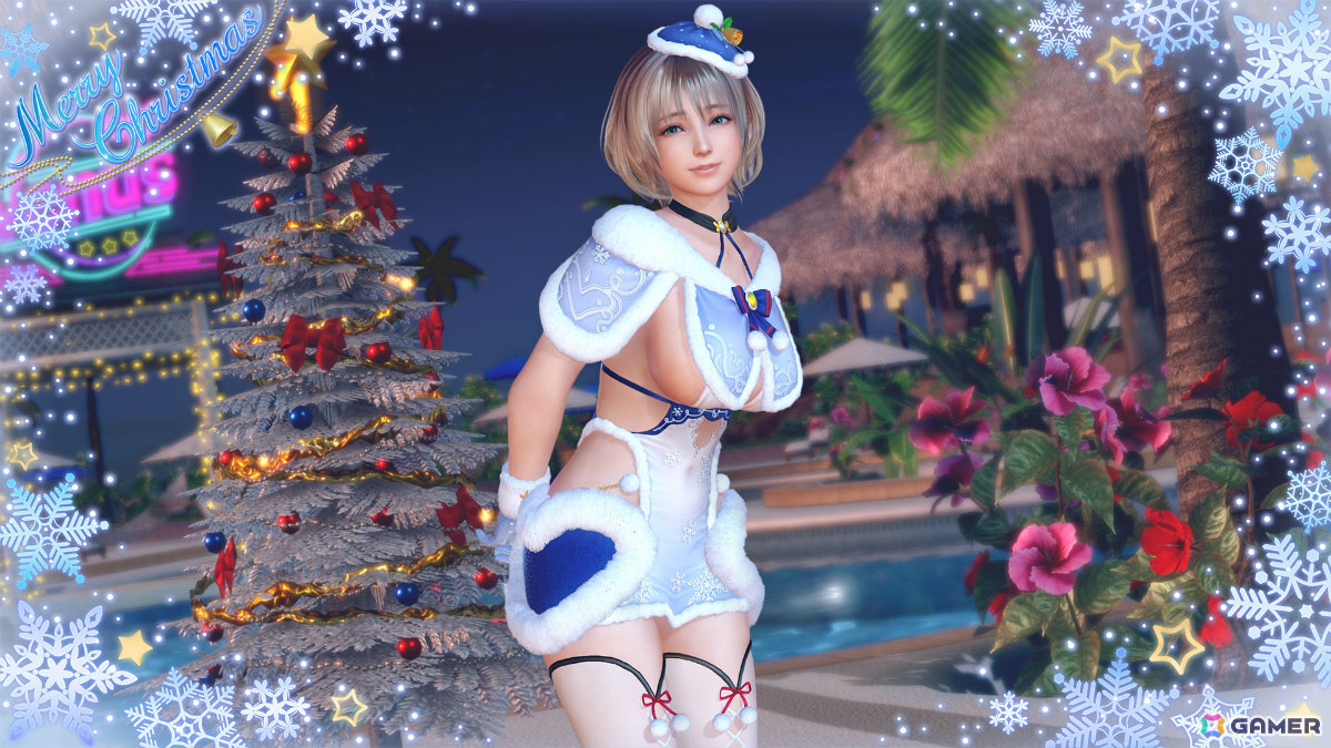 「DEAD OR ALIVE XVV」セクシーサンタなSSR水着「シエル・フロスト」がトレンドコーデガチャに登場！最大70連無料となるキャンペーンもの画像8