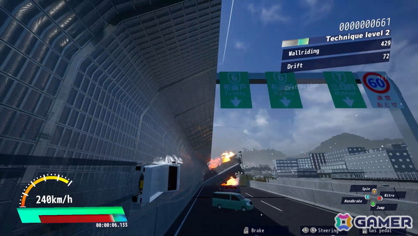 軽トラは止まらない！崩壊する日本を爆走するドライビングアクションゲーム「ドライブクレイジー」Steam版が正式リリースの画像