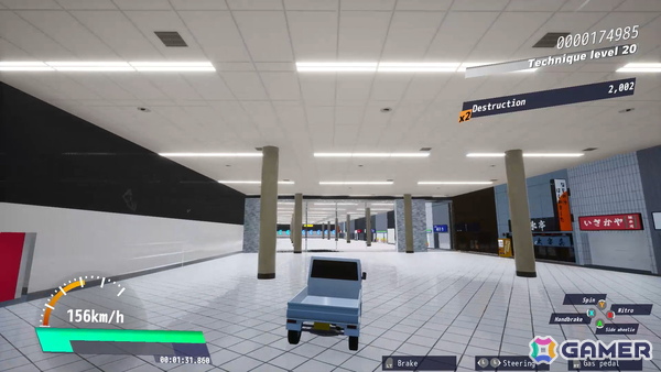 軽トラは止まらない！崩壊する日本を爆走するドライビングアクションゲーム「ドライブクレイジー」Steam版が正式リリースの画像