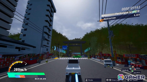 軽トラは止まらない！崩壊する日本を爆走するドライビングアクションゲーム「ドライブクレイジー」Steam版が正式リリースの画像