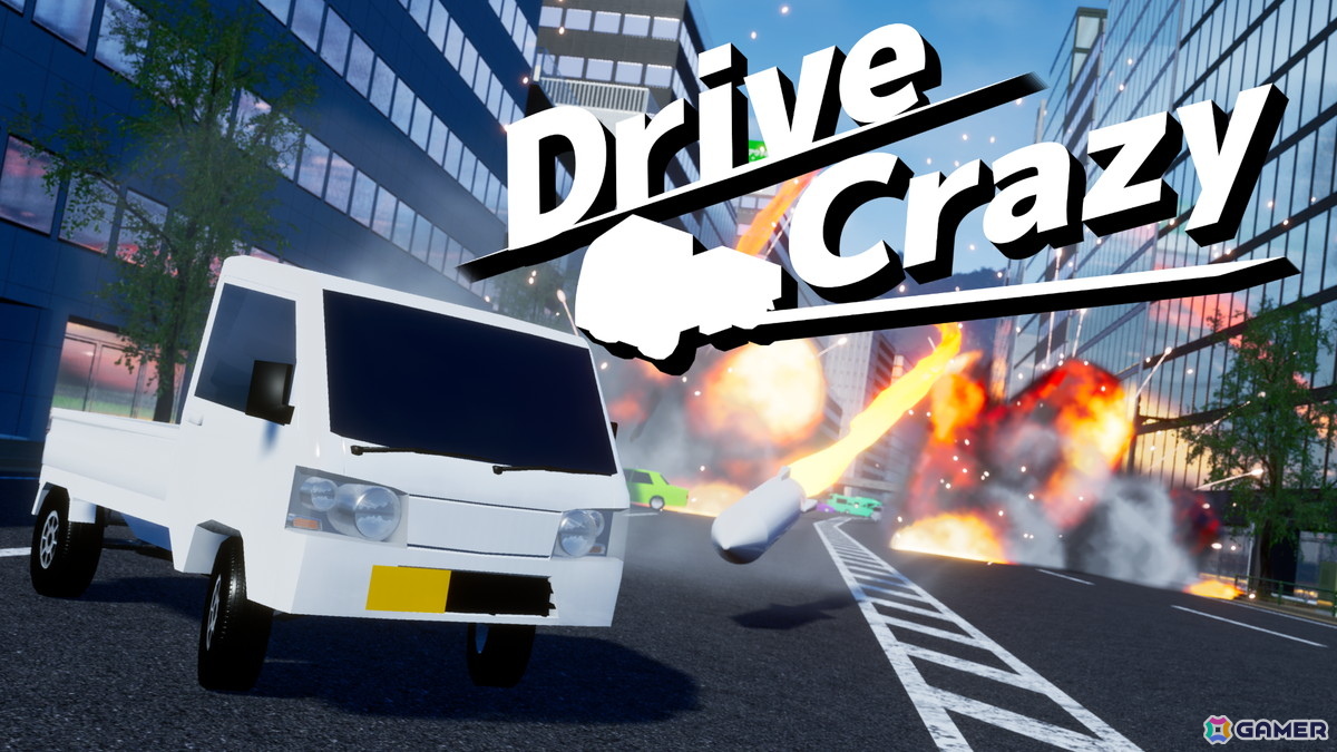 軽トラは止まらない！崩壊する日本を爆走するドライビングアクションゲーム「ドライブクレイジー」Steam版が正式リリースの画像