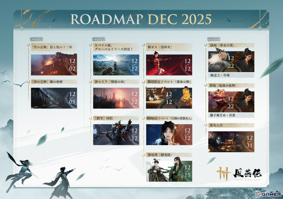 オープンワールドARPG「風燕伝：Where Winds Meet」iOS/Android版が配信！新ボスの待ち構える新エリア「博浪の浜」が実装の画像