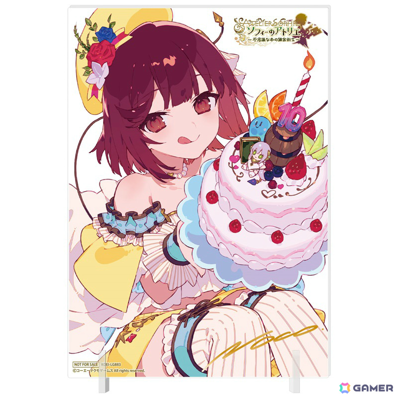 「ソフィーのアトリエ」10周年記念オンラインくじが販売開始！NOCO氏の複製サイン入り特大パネルや額装色紙、描き下ろしタペストリーなどがラインナップの画像