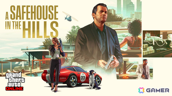 「GTAオンライン」大型アップデート「ヒルズの隠れ家」が配信！豪華な設備を備えた3つの新邸宅が登場の画像1