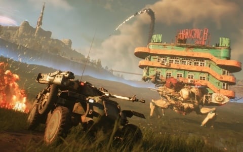 肉体を捨て戦闘マシンとなって終末世界を生き延びるビークルアクション「TankRat」が2026年春にリリース！