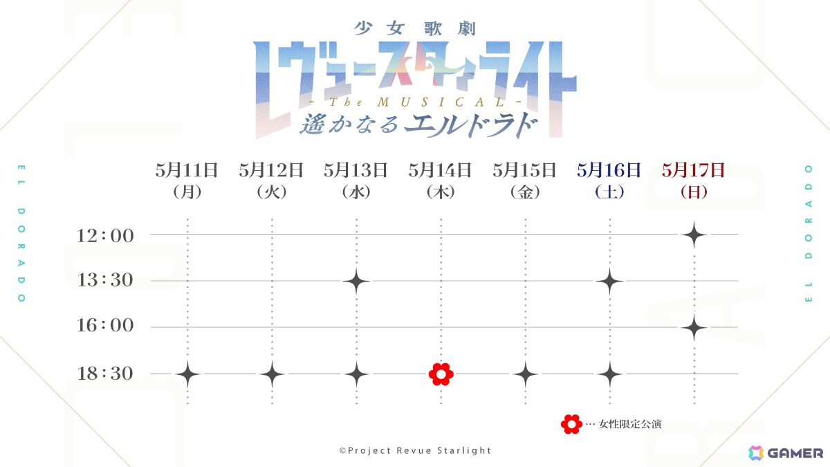 「少女☆歌劇 レヴュースタァライト -The MUSICAL- 遙かなるエルドラド」チケット最速先行申し込み受付が開始！配役・追加出演者も発表の画像