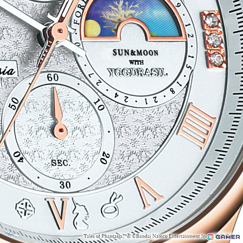 「テイルズ オブ ファンタジア」30周年記念時計の事前予約受付が12月16日10時より開始！世界樹ユグドラシルをモチーフにしたサン＆ムーン機構を搭載の画像