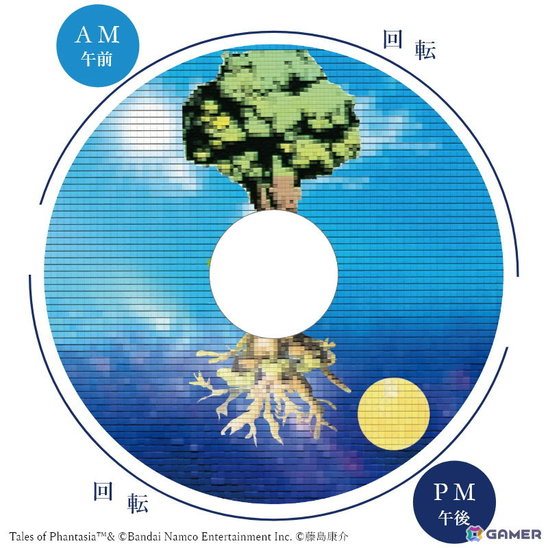 サン＆ムーンの絵柄は24時間で1回転します